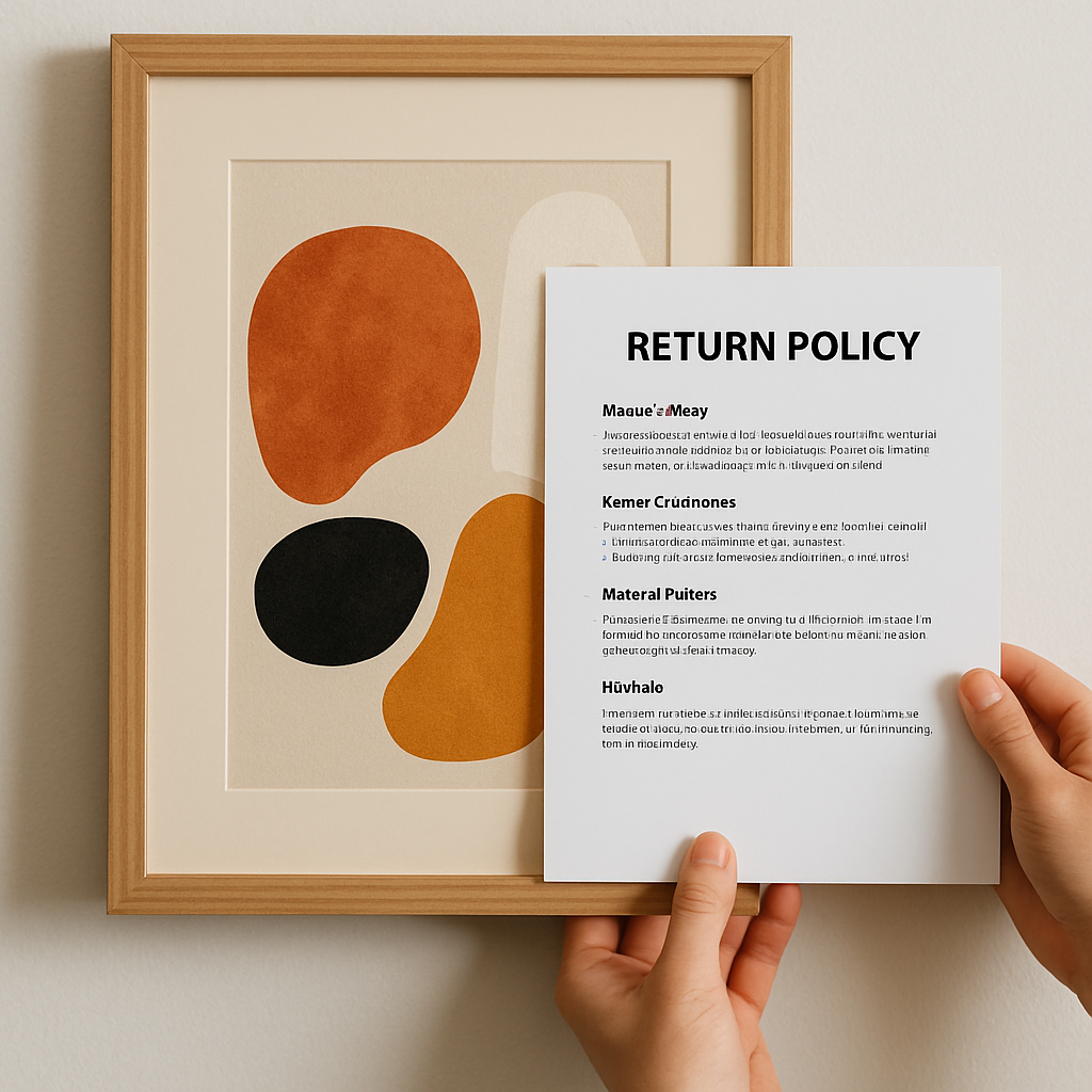 Art return policy