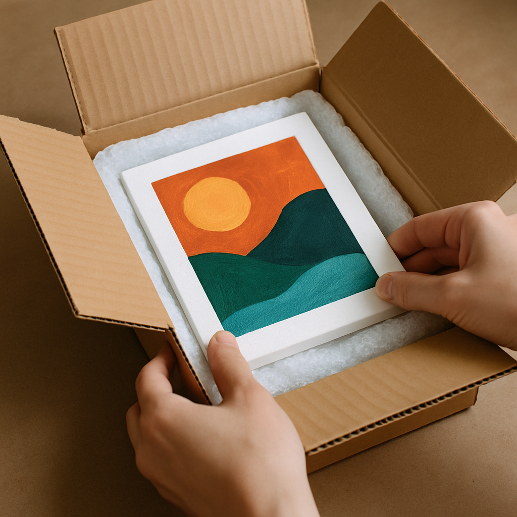 Art shipping process